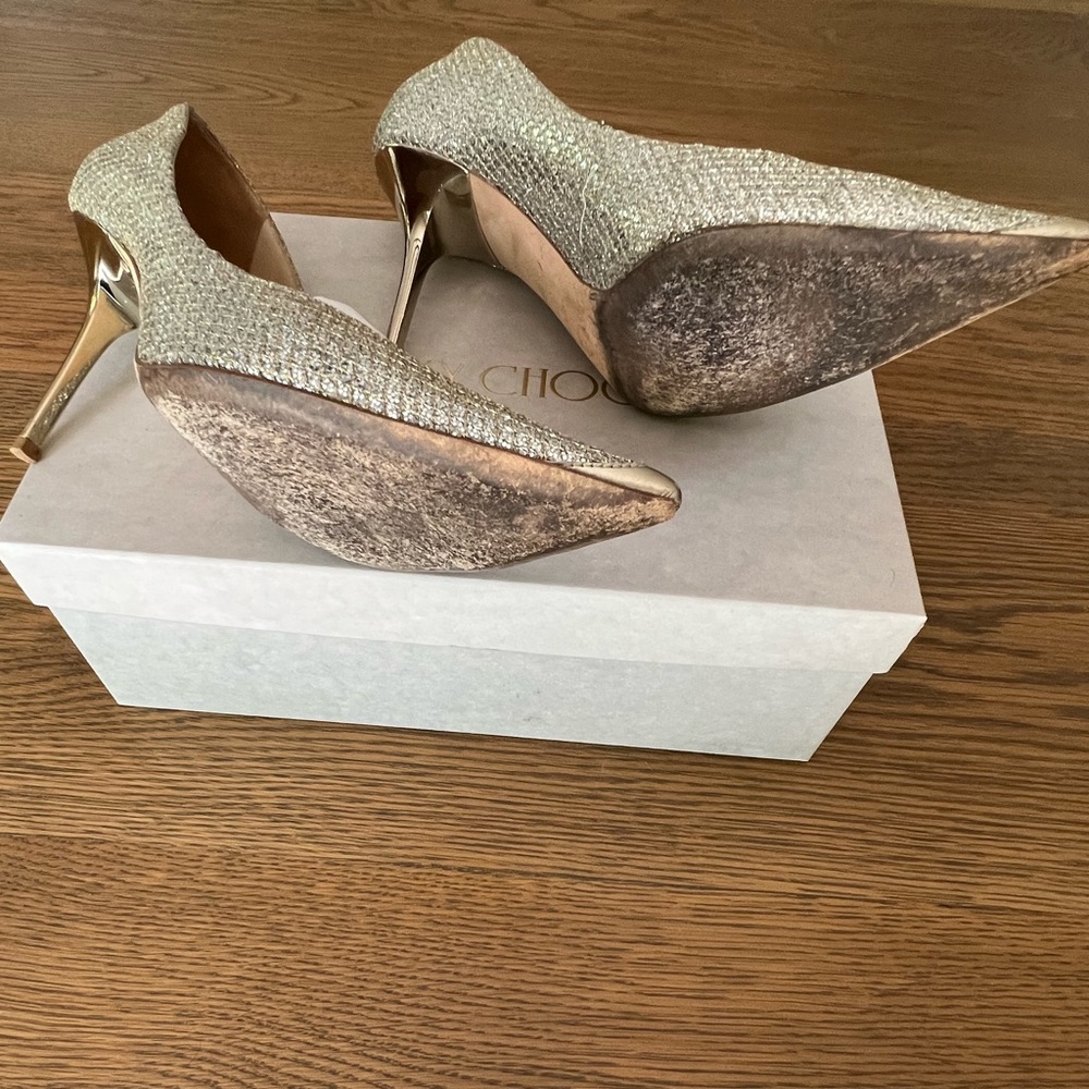 Jimmy CHOO Sparkle Pumps Size 38.5 - Picture 10 of 11